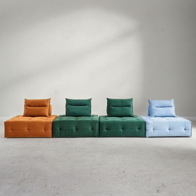 Modern Simple Frameless Square Sponge Sofa Compressed Cube Modular Sectional Bed for Villa Vacuum Combination